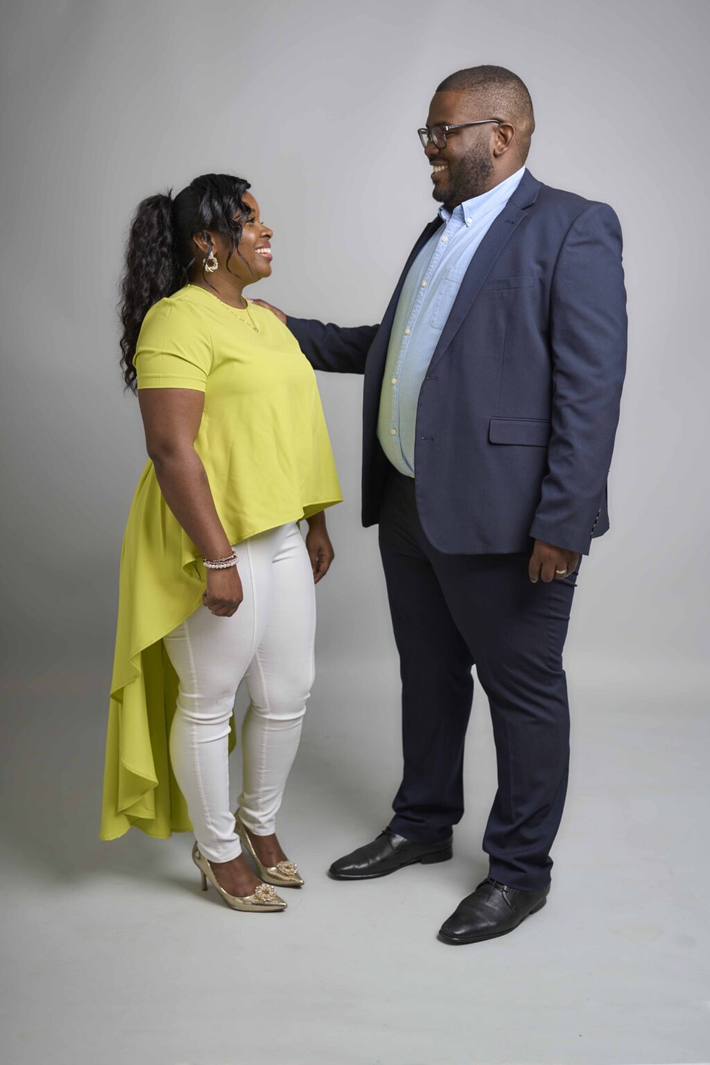 Prophetess Shedean Hamilton with Pastor Xavier Hamilton